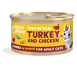 Edgard & Cooper kattenvoer Kalkoen & Kip Chunks 85 gr