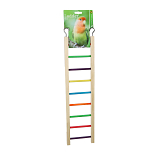 Vogelspeelgoed Ladder 9-Traps Gekleurd 54 cm
