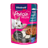 Vitakraft kattenvoer Poésie Déli Sauce kabeljauw 85 gr