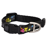 Rogz Halsband Fancy Dress Multi Bone Black