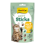 GimCat Mini Sticks Kip & Kattenkruid 50 gr