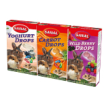 Sanal Drops Yoghurt, Carrot & Wildberry 3 x 45 gr