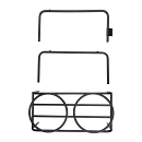 District 70 Voerbakstandaard Butler Zwart