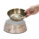 Designed by Lotte Voer- en Drinkbak Meis Beige