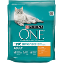 Purina One Kattenvoer Adult kip en volkoren granen 800 gr