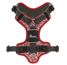 Hunter hondentuig Divo Reflective Rood/Grijs