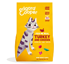 Edgard & Cooper kattenvoer Adult Kalkoen en Kip 2 kg