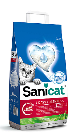 Sanicat kattenbakvulling Aloe Vera 7 Days 4 ltr