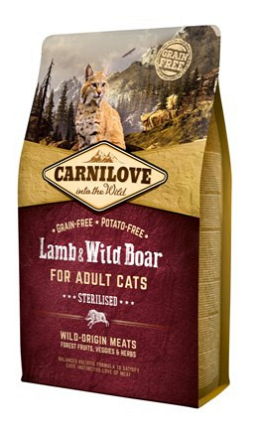 Carnilove Lamb & Wild Boar Sterilised 2 kg