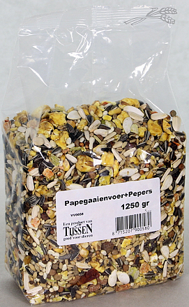 Papegaaivoer met Pepers 1250 gr