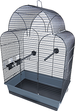 Inter-Zoo vogelkooi Sonia Zwart/Grijs