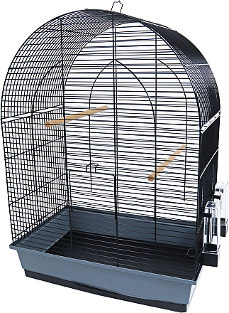 Inter-Zoo vogelkooi <br>Lusi 3 Zwart/Grijs