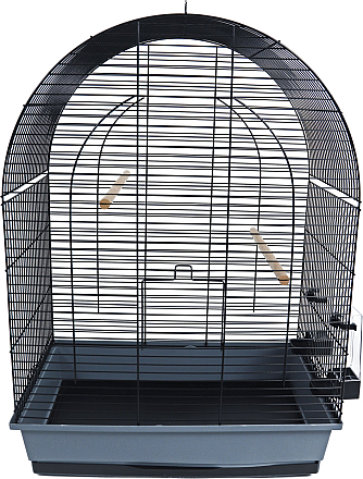 Inter-Zoo vogelkooi <br>Lusi 3 Zwart/Grijs
