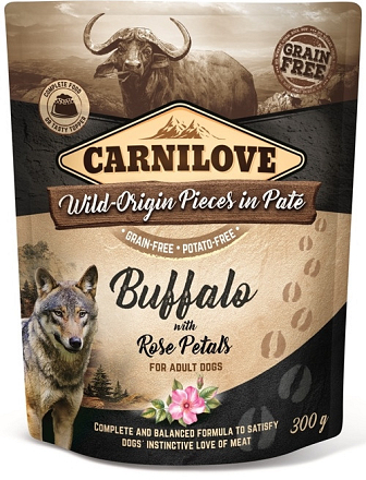 Carnilove Buffalo with Rose Petals 300 gr