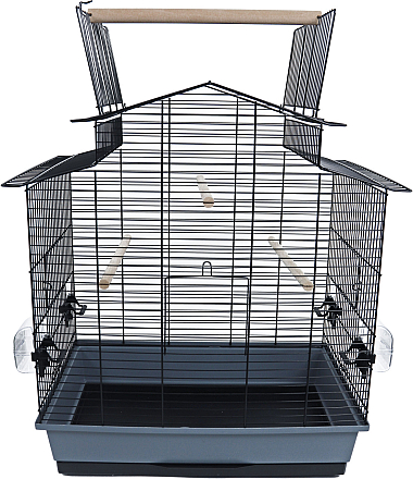 Inter-Zoo vogelkooi <br>Iza 3 Cabrio Zwart/Grijs
