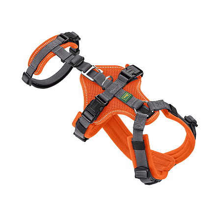 Hunter Hondentuig Safety Maldon Oranje/Grijs