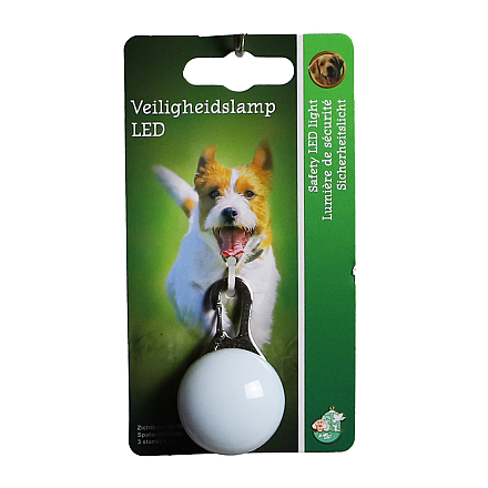 Veiligheidslampje Led met metalen Clip Wit