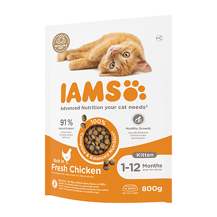 IAMS Kattenvoer Kitten Chicken 800 gr