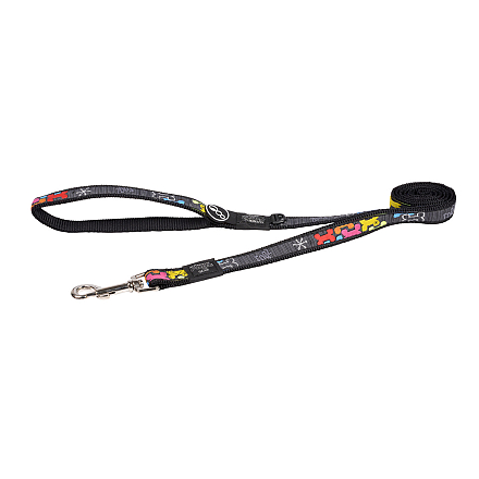 Rogz Hondenlijn Fancy Dress Multi Bone Black