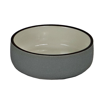Voer- en Drinkbak Stone Grey Mat 13 cm