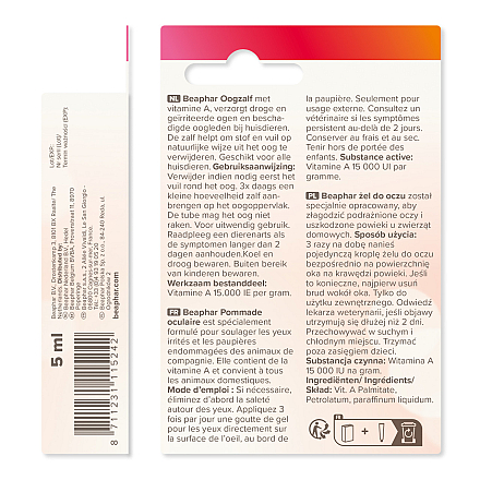Beaphar Oogzalf Hond/Kat/Knager 5 ml