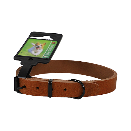 Halsband Comfortleder Cognac