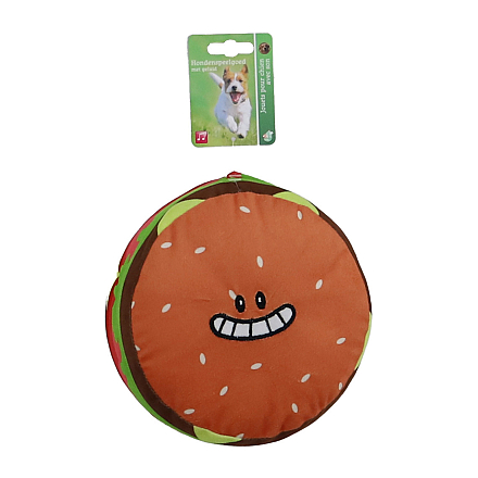 Hondenspeelgoed Hamburger met Smiley en Piep