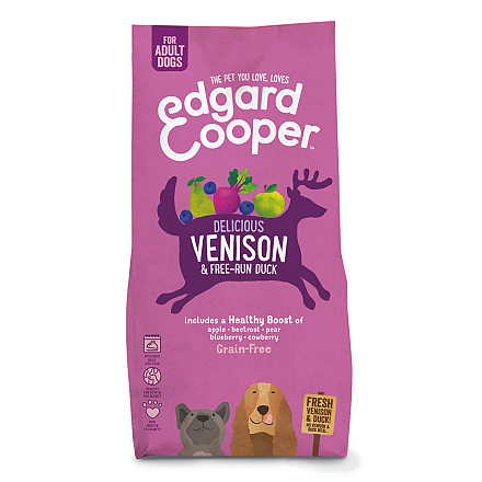 Edgard & Cooper hondenvoer Adult hert en eend 12 kg