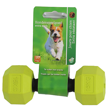 Hondenspeelgoed Halter Groen/Zwart<br> 14 cm