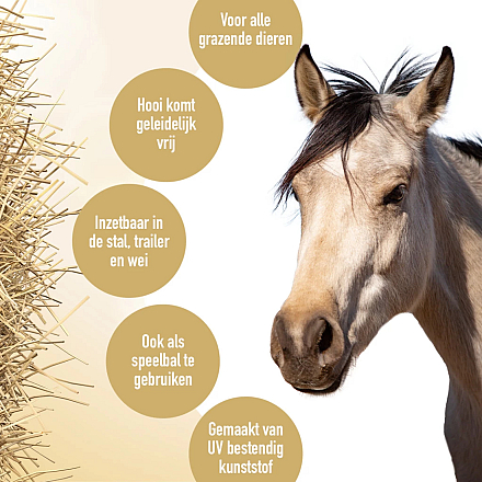 Excellent Hay Slowfeeder Fun and Flex Bal Oranje