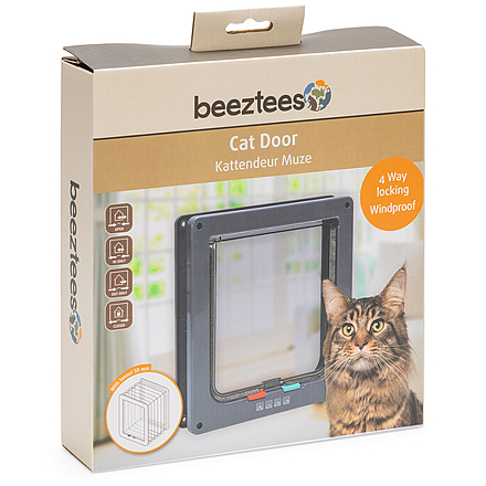 Beeztees Kattenluik Muze Antraciet 23,5 cm