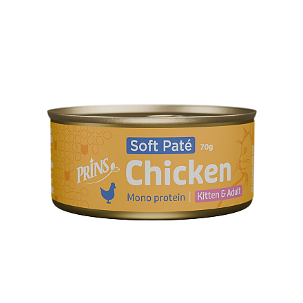 Prins Kattenvoer Soft Paté Kip 70 gr