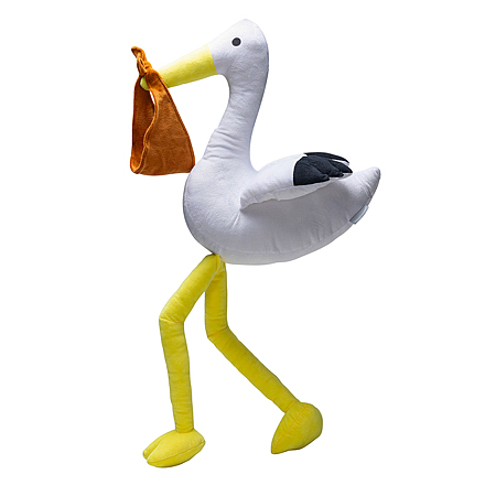 Beeztees Puppy Heartbeat Ooievaar<br> 75 x 37 x 14 cm