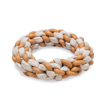 Beeztees Puppy Dental Touwring Mik<br> Ø 14 x 3,2 cm