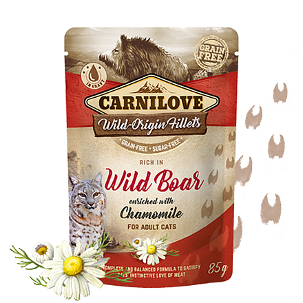 Carnilove Cat Pouch Wild Boar 85 gr