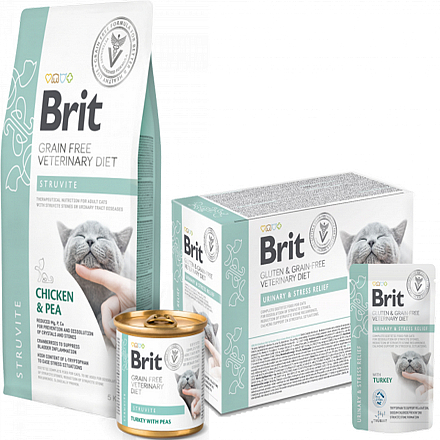Brit GF VD Kattenvoer Struvite 200 gr