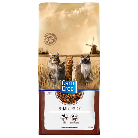 CaroCroc Kattenvoer<br> 3-Mix 12,5 kg