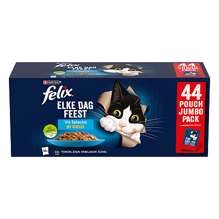 Felix Elke Dag Feest Vis Selectie in Gelei <br>44 x 85 gr