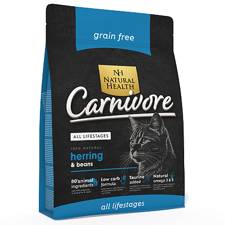 Natural Health Kattenvoer Carnivore Herring & Beans 400 gr