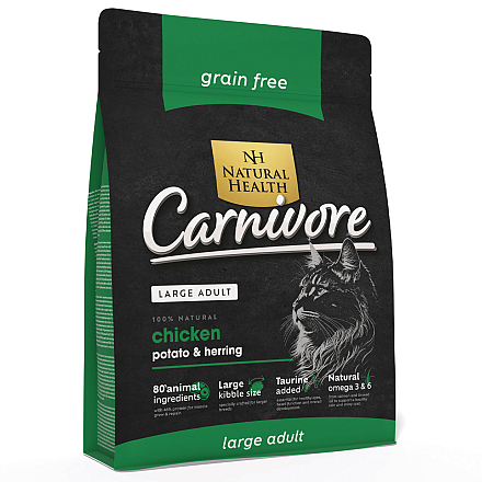 Natural Health Kattenvoer Adult Large Carnivore 400 gr