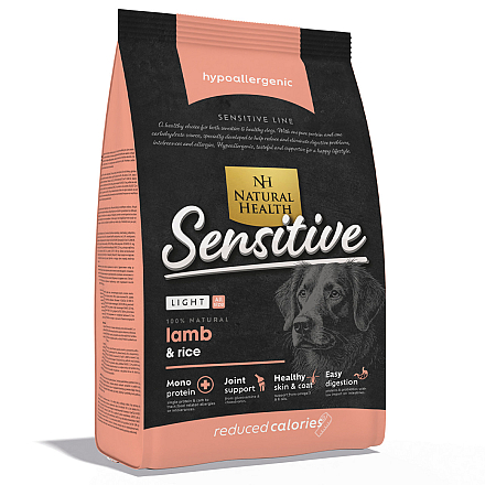 Natural Health Hondenvoer Sensitive Reduced Lamb 12,5 kg