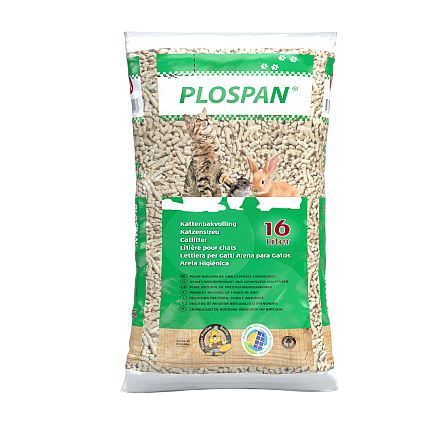 Plospan kattenbakhoutkorrel <br>16 ltr