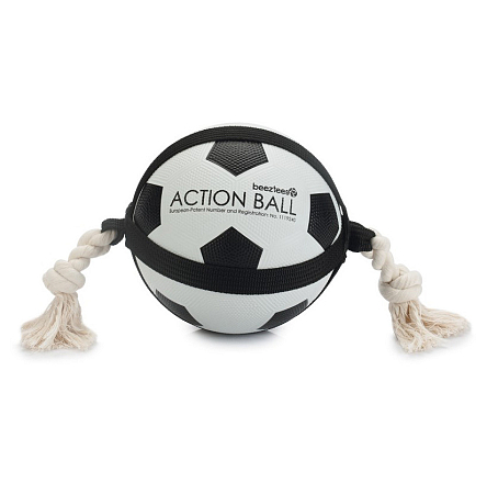 Beeztees Action Voetbal met Touw
