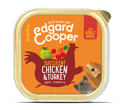 Edgard & Cooper hondenvoer Adult kip en kalkoen 150 gr