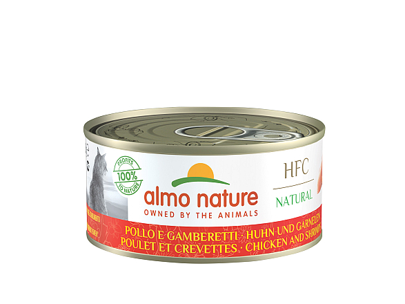 Almo Nature kattenvoer HFC Kip & Garnalen 150 gr