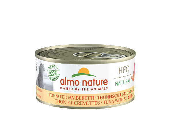 Almo Nature kattenvoer HFC Tonijn & Garnaal 150 gr