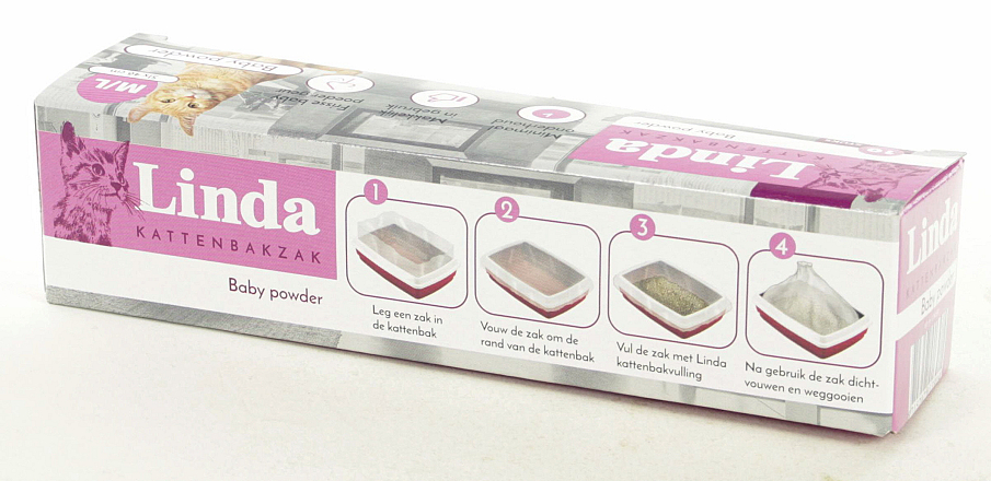Linda Kattenbakzak Babypowder 10 st