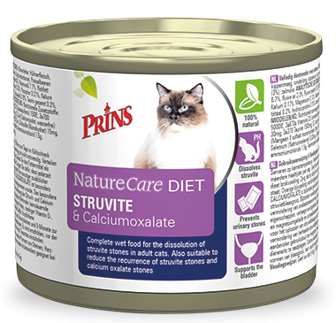 Prins Kattenvoer NatureCare Diet Struvite & Calciumoxalate 200 gr