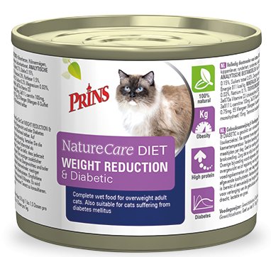 Prins Katenvoer NatureCare Diet Weight Reduction & Diabetic 200 gr